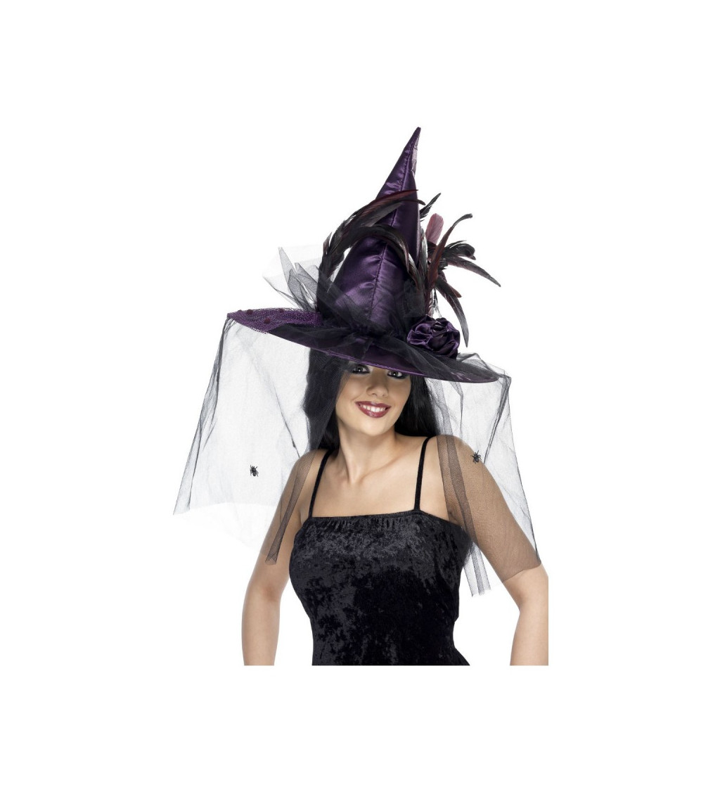 Čarodějnický klobouk - fialový