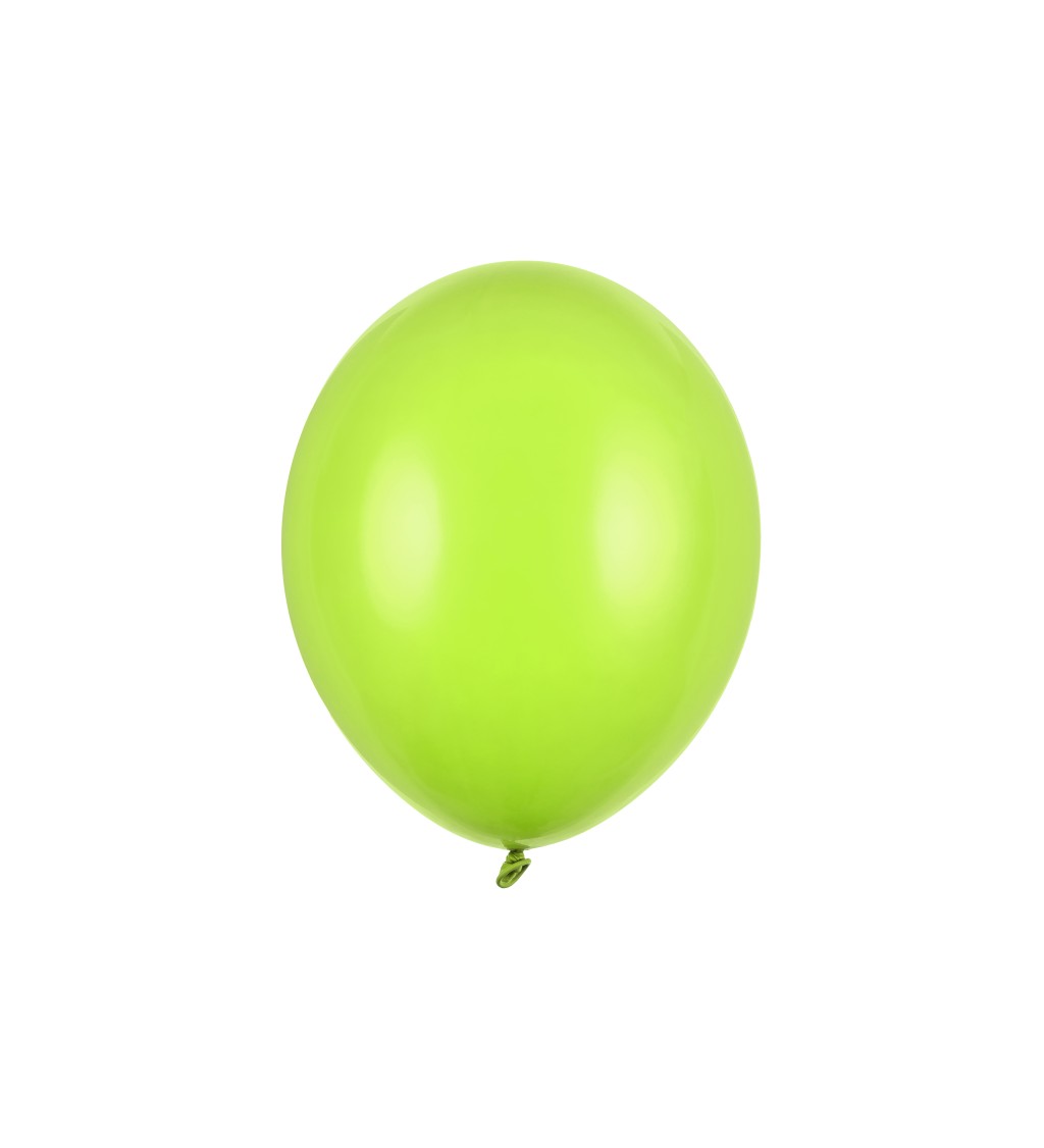Latexové balónky 30 cm pastelové, světle zelené, 10 ks