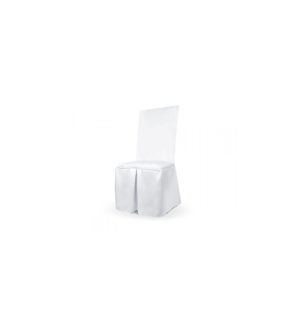 Bílý matný potah - svatební židle II