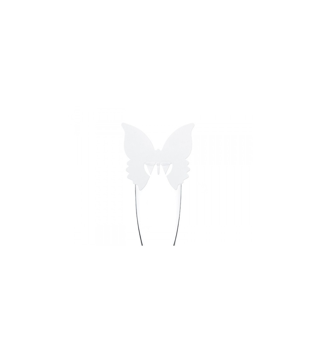 Jmenovka - bílý motýl