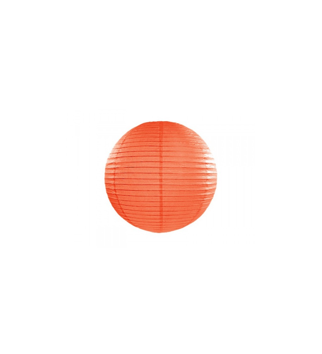 Oranžový lampión - koule 20 cm