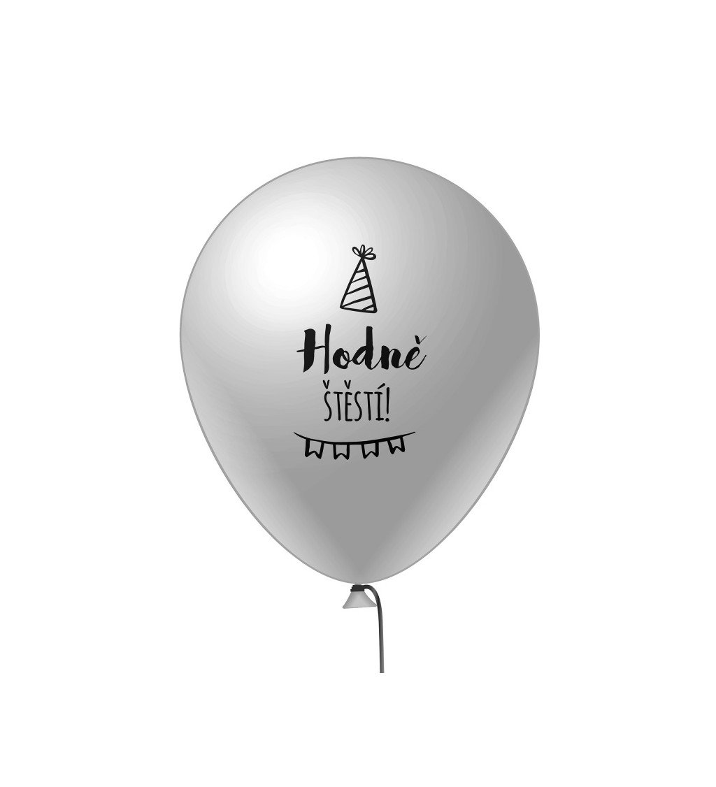 Balónek s nápisem Hodně štěstí - 6ks