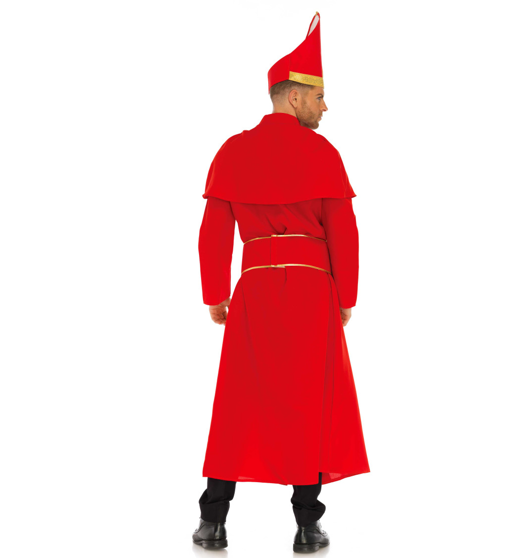 Pánský kostým kardinál červený