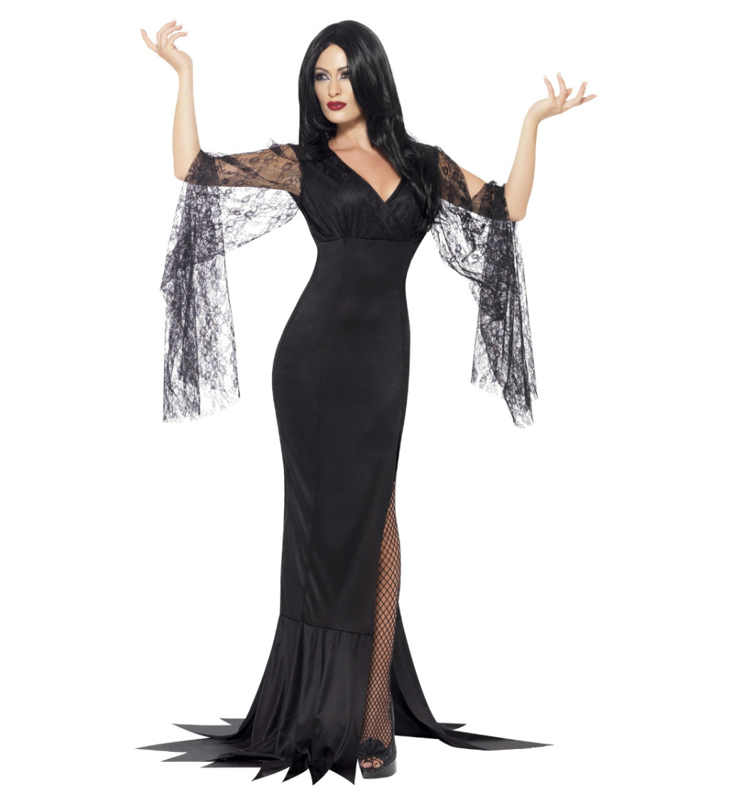 Dámský kostým na Halloween Morticia Addams
