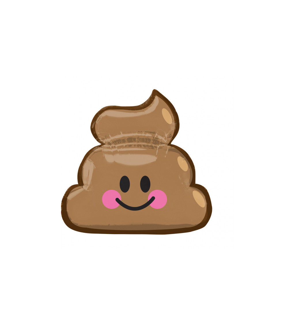 Balón Emoji poop