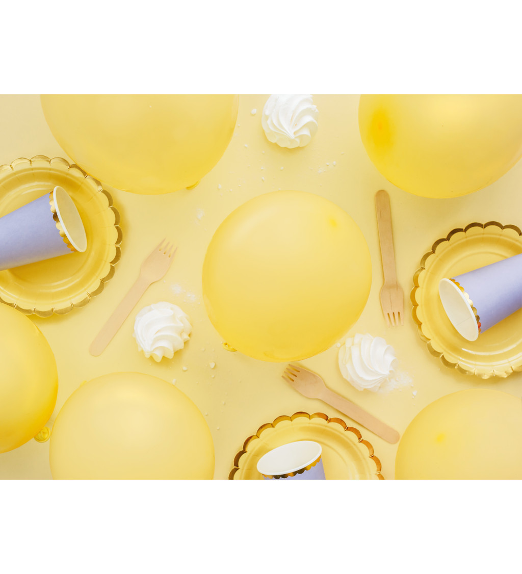 EKO Latexové balónky 30 cm pastelové, žluté, 10 ks