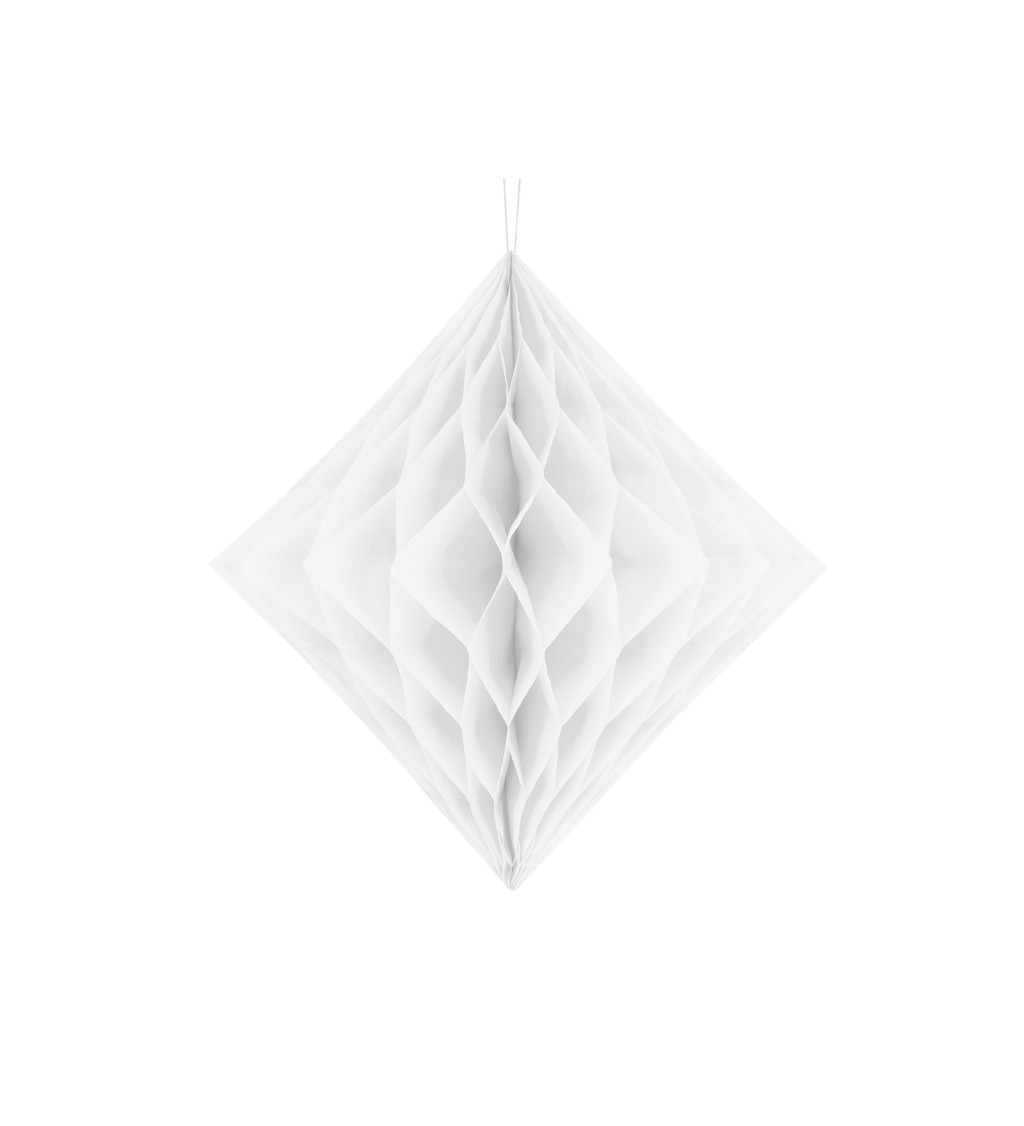 Lampion bílý diamant