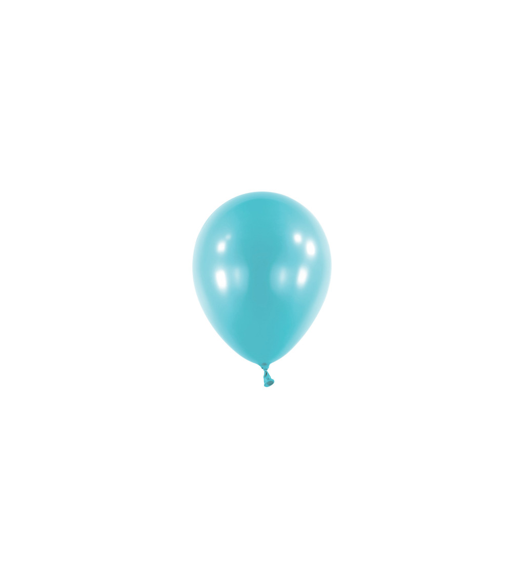 Latexové balónky 13 cm karibská modrá, 100 ks