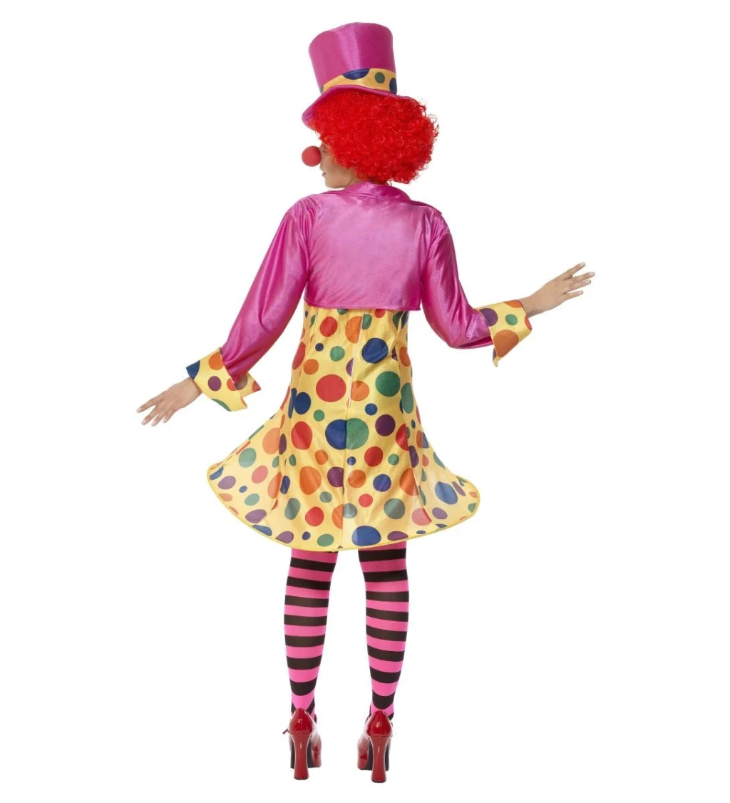 Karnevalový kostým Klaunice s obručí v sukýnce