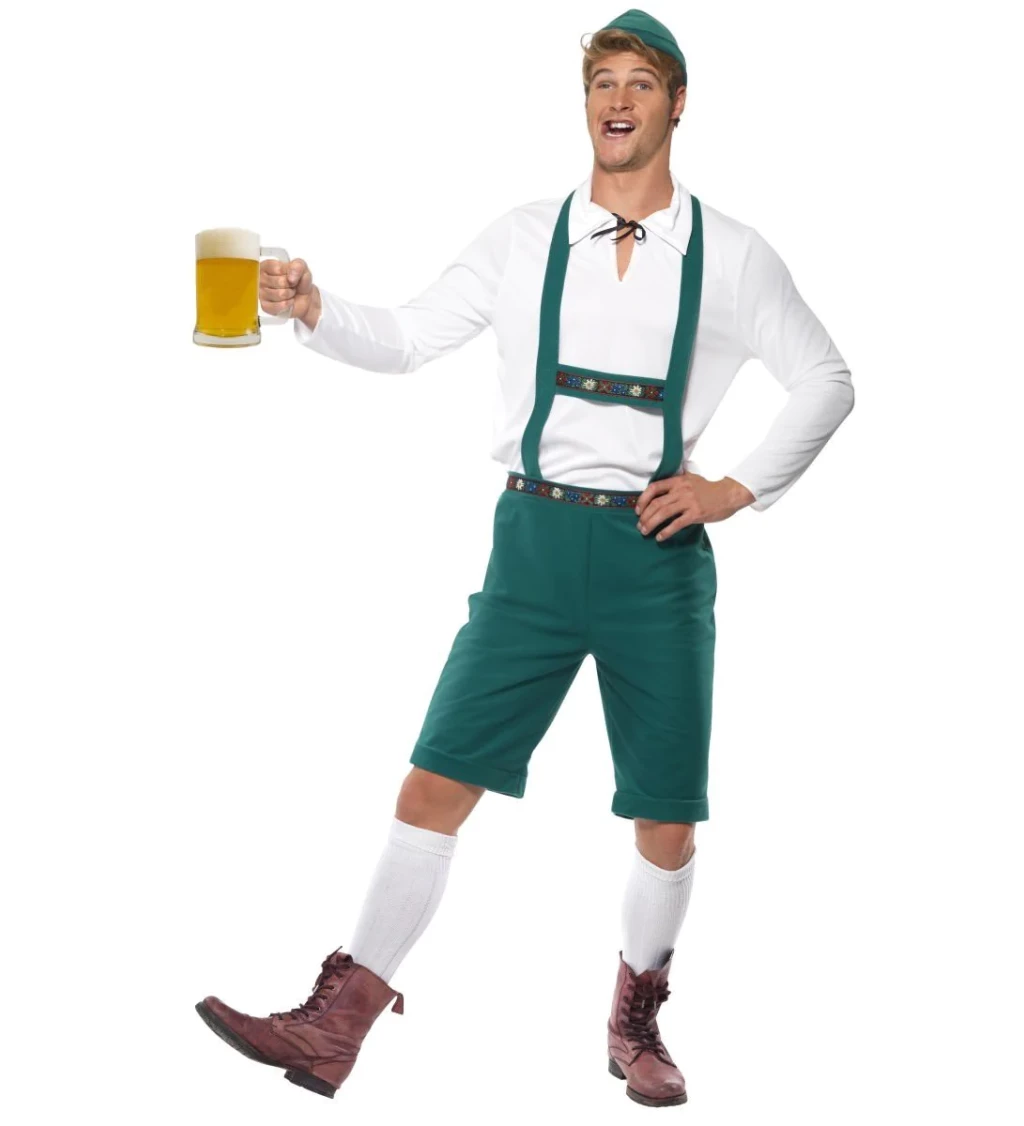 Pánský kostým - Oktoberfest - zelený