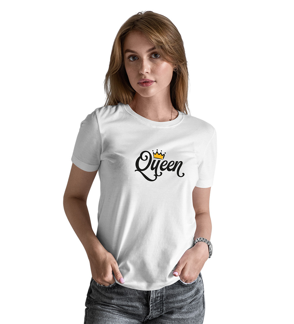 Dámské triko bílé - Queen