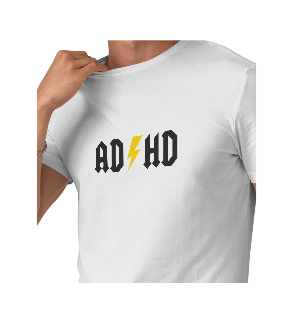 Pánské triko bílé - ADHD