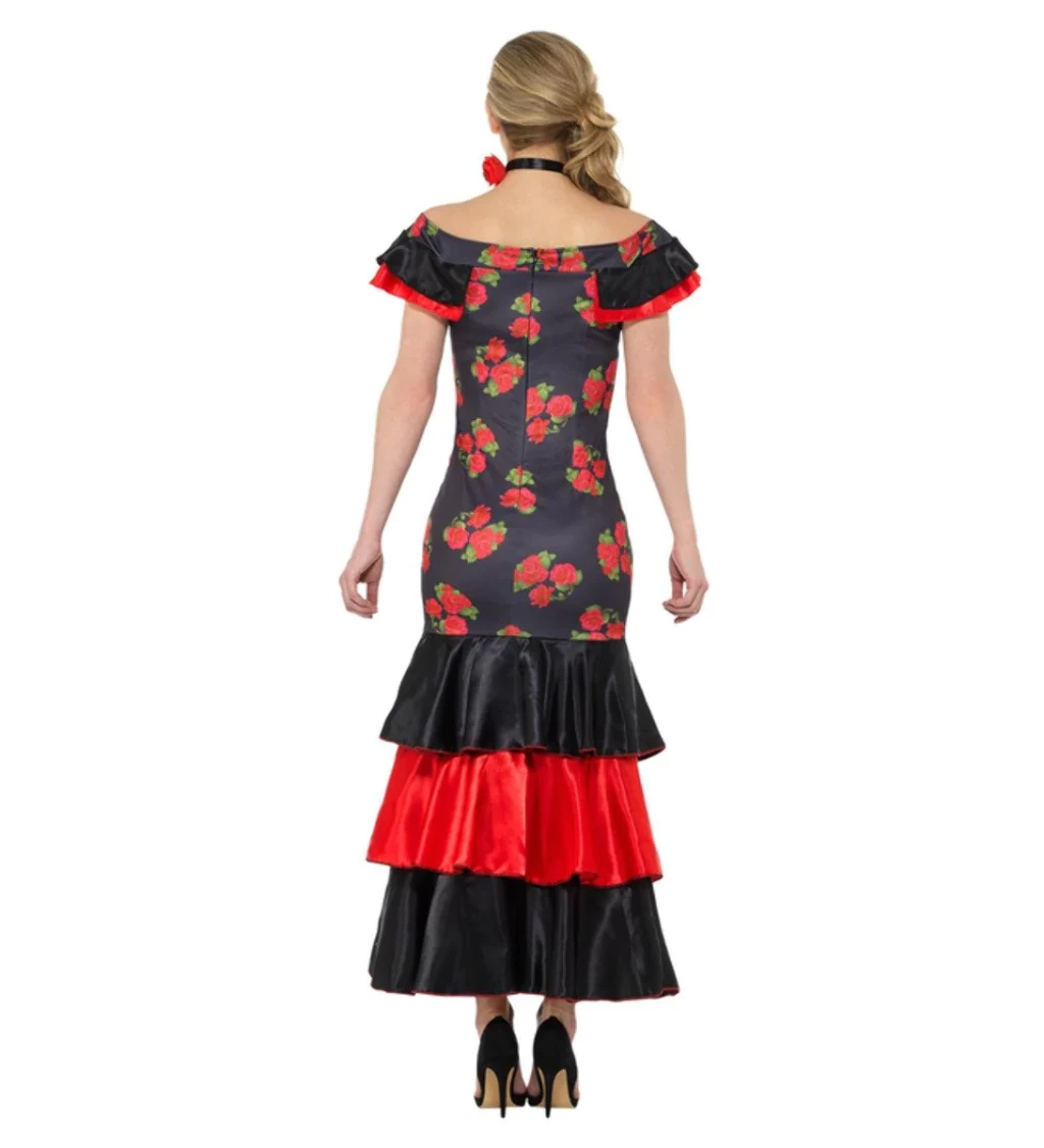 Dámský kostým flamenco tanečnice