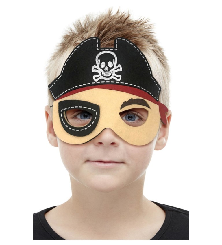 Dětská halloween maska pirát