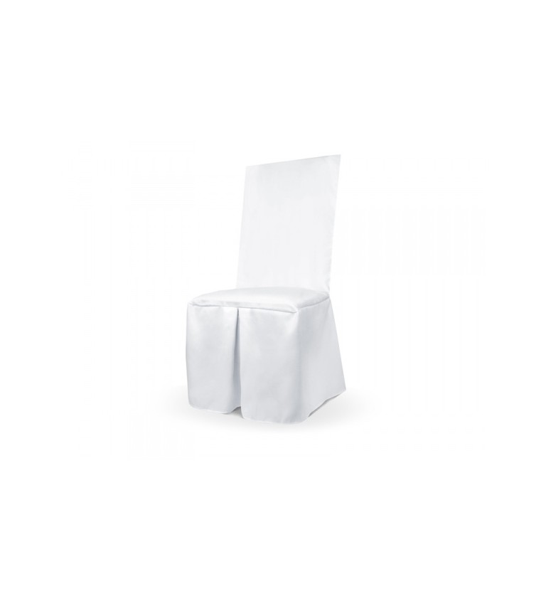 Bílý matný potah - svatební židle II