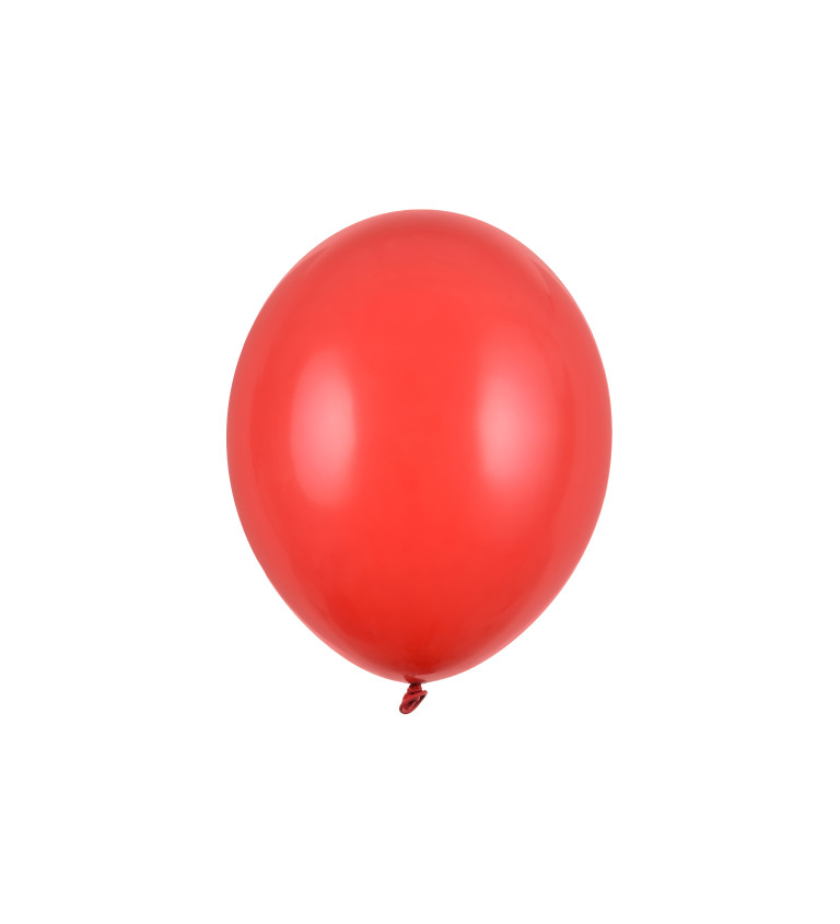Latexové balónky 30 cm sytě červené, 100 ks