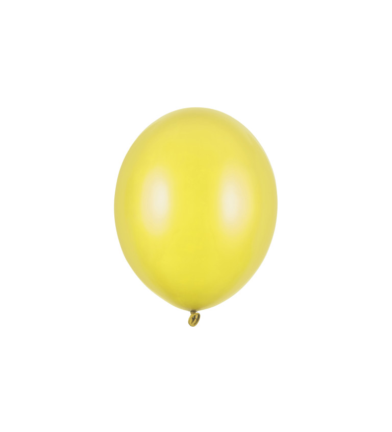 Latexové balónky 27 cm citronové, 10 ks