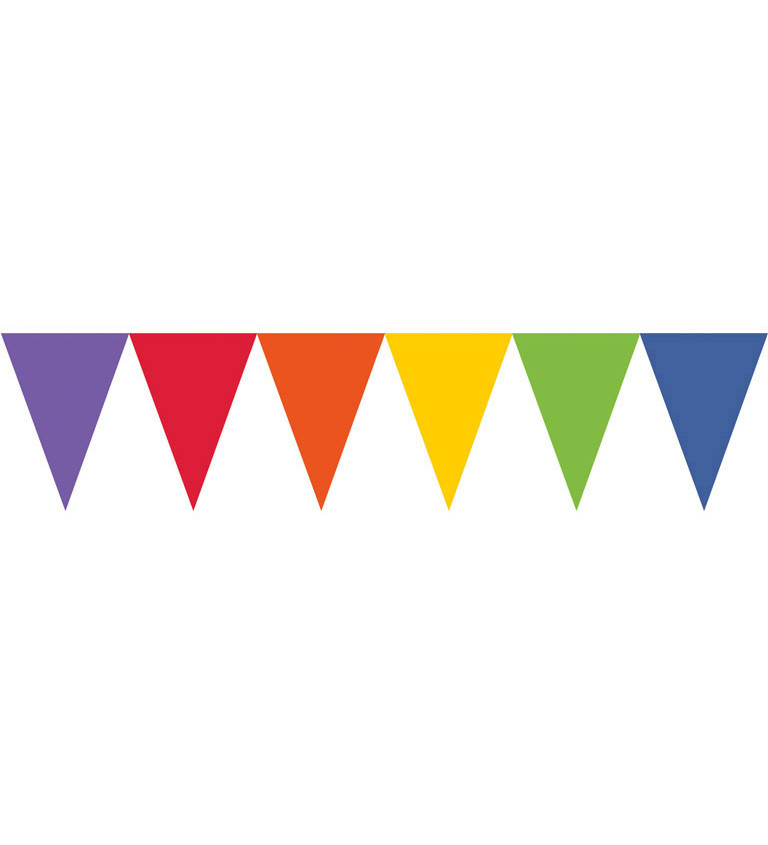 Girlanda vlaječky multicolor