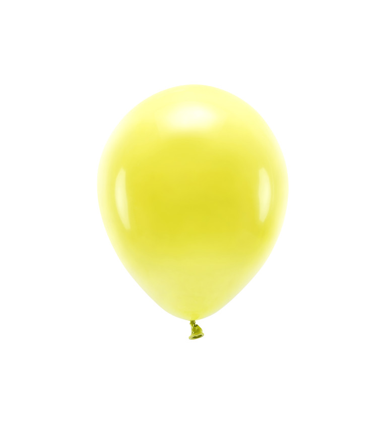 EKO Latexové balónky 30 cm pastelové, žluté, 10 ks