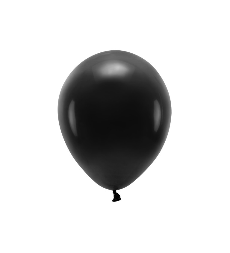 EKO Latexové balónky 30 cm pastelové, černé, 10 ks