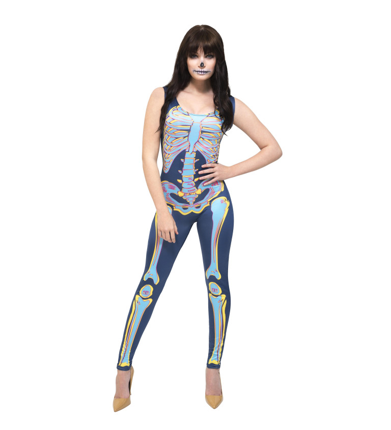 Skeleton dámský bodysuit