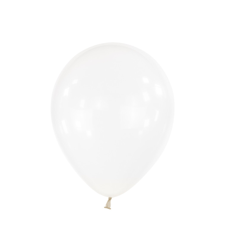 Latexové balónky 35 cm křištálově bílé, 50 ks
