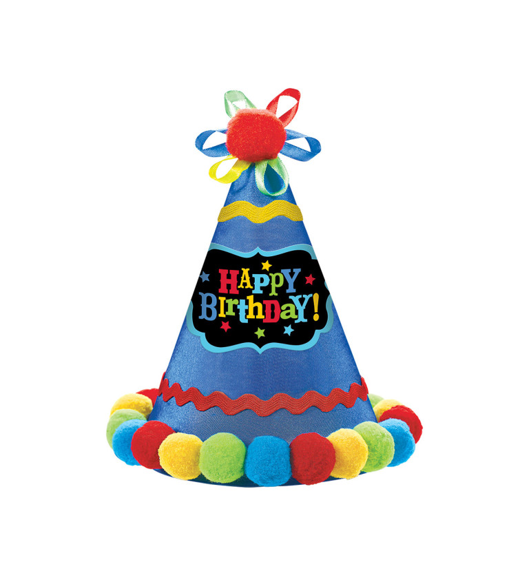 Fóliový balónek čepice - Happy Birthday
