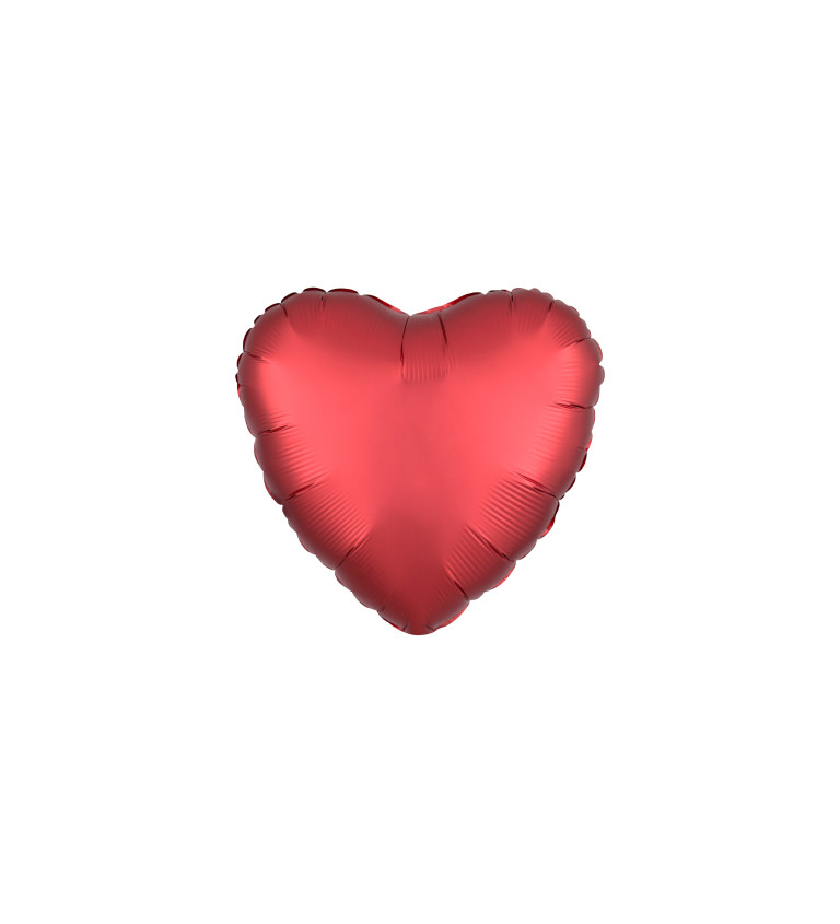 Fóliové srdce - červené
