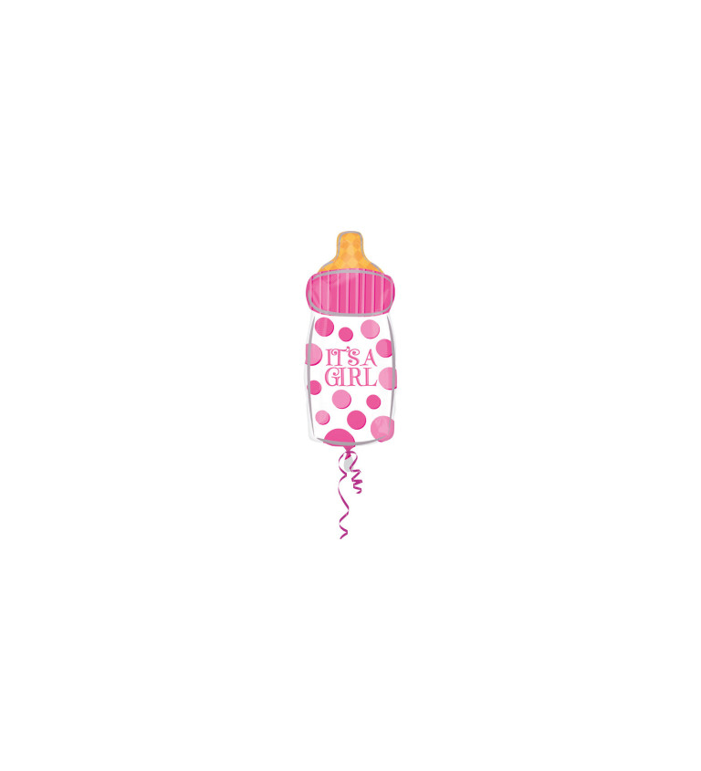 Fóliový balónek - bottle, its a girl
