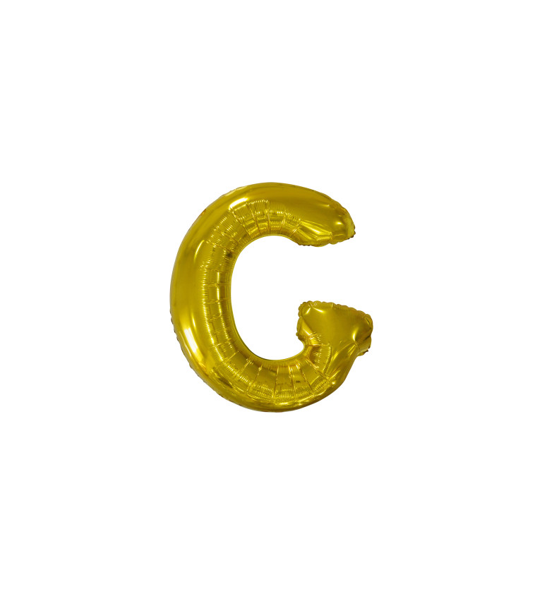 Fóliový zlatý balónek - písmeno G