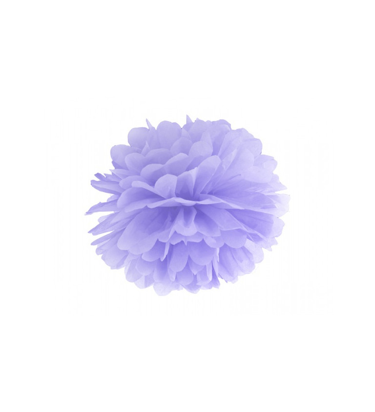 Hedvábná dekorativní koule ve fialové barvě