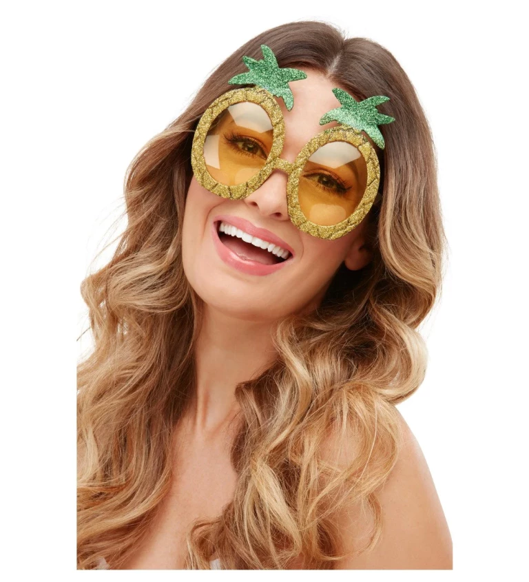 Glitter brýle - ananas