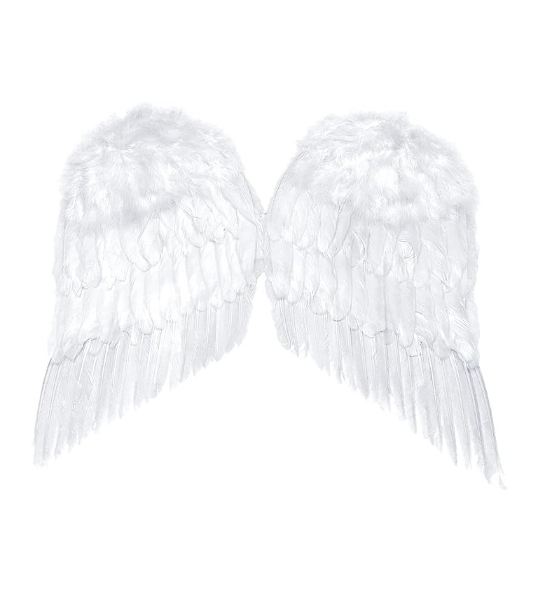 Andělská křídla bílá péřová