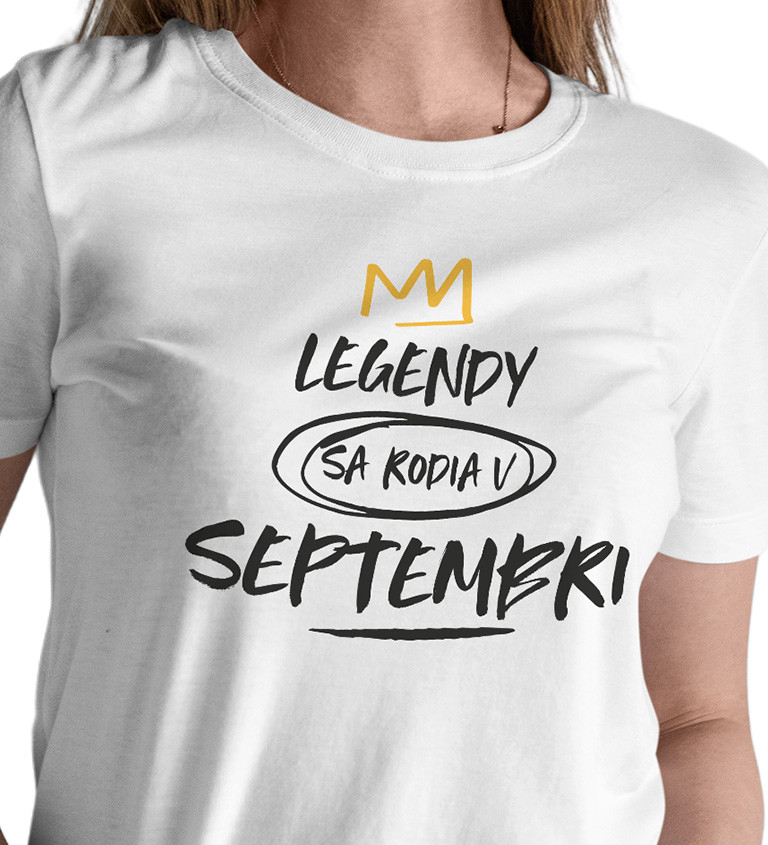 Dámské tričko bílé - Legendy v septembri