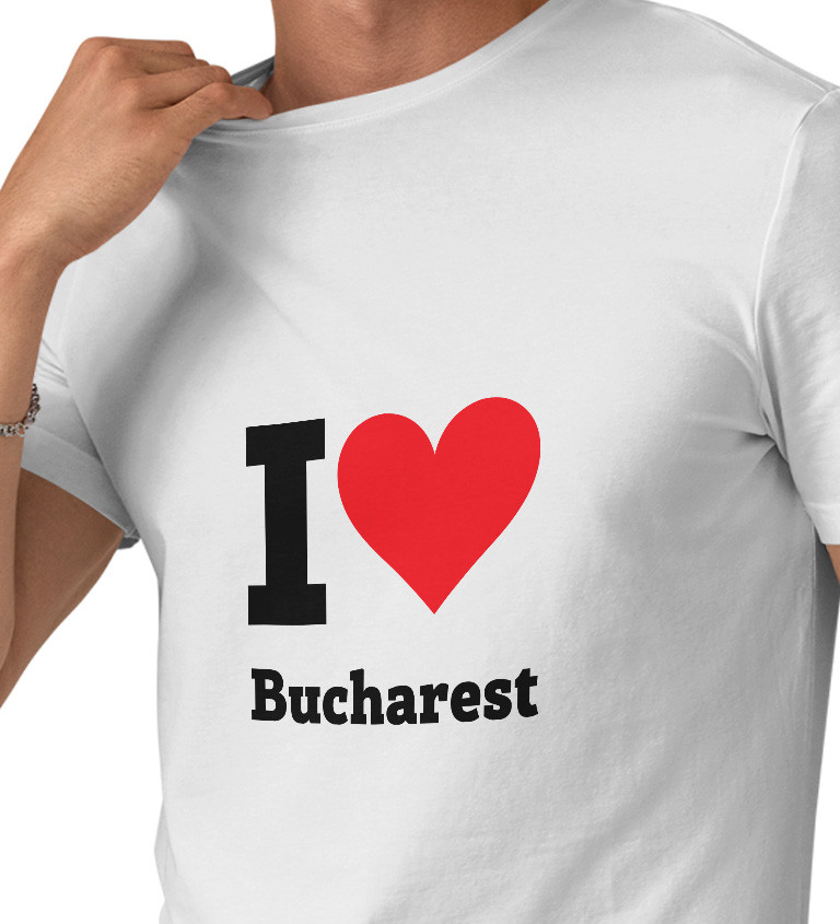 Pánské triko - I love Bucharest