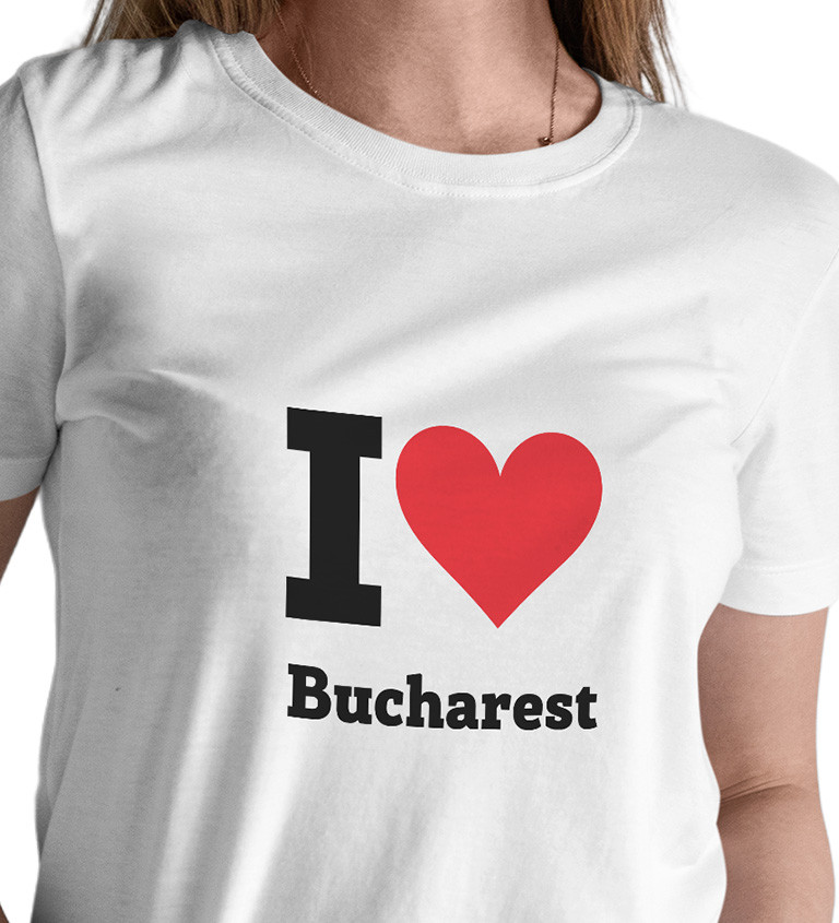 Dámské triko - I love Bucharest