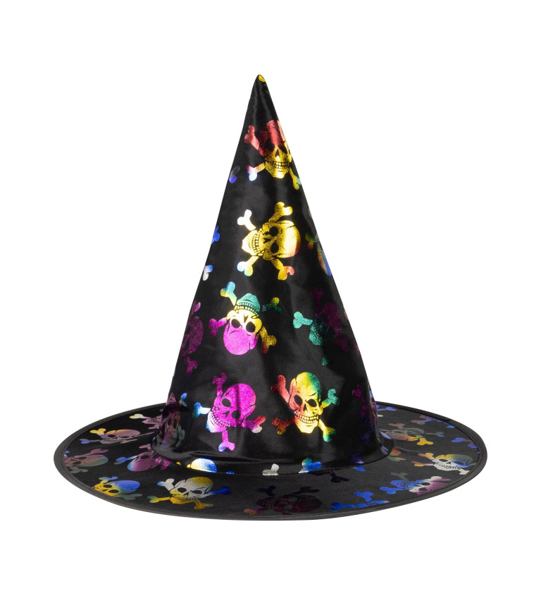 Dětský klobouk - barevné lebky